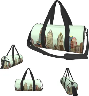 Duffle Bags Austin Texas Gym Bag for Men Women Waterproof Travel Duffle Bags Convertible Carry on Garment Bag for Travel Sports
