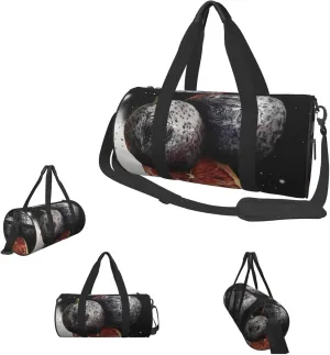 Duffle Bags Black Fruit art Gym Bag for Men Women Waterproof Travel Duffle Bags Convertible Carry on Garment Bag for Travel Sports