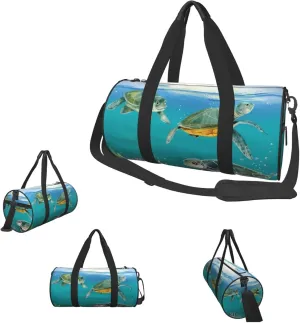 Duffle Bags Sea Turtles Fish Gym Bag for Men Women Waterproof Travel Duffle Bags Convertible Carry on Garment Bag for Travel Sports