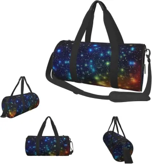 Duffle Bags Stars Gym Bag for Men Women Waterproof Travel Duffle Bags Convertible Carry on Garment Bag for Travel Sports