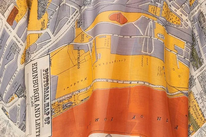 Edinburgh & Leith Map Scarf