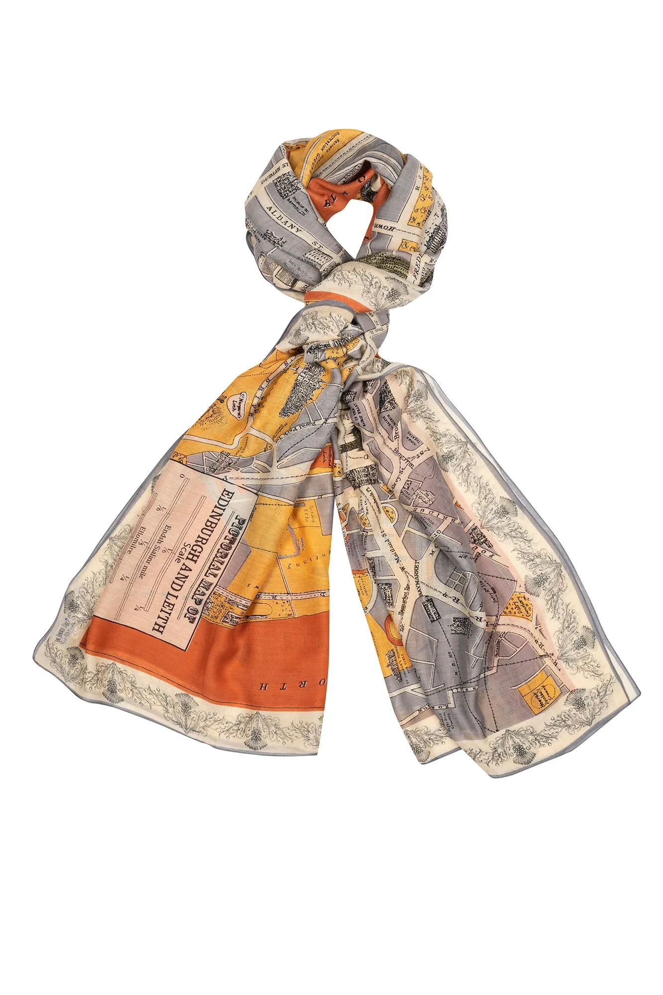 Edinburgh & Leith Map Scarf