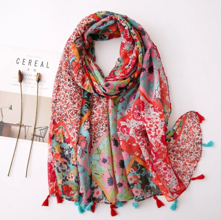 Fashion Scarves w/ Tassles