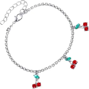 Fashionable Cherry Ankle Chain Ornament Jewelry Anklet Foot Jewelry for Women