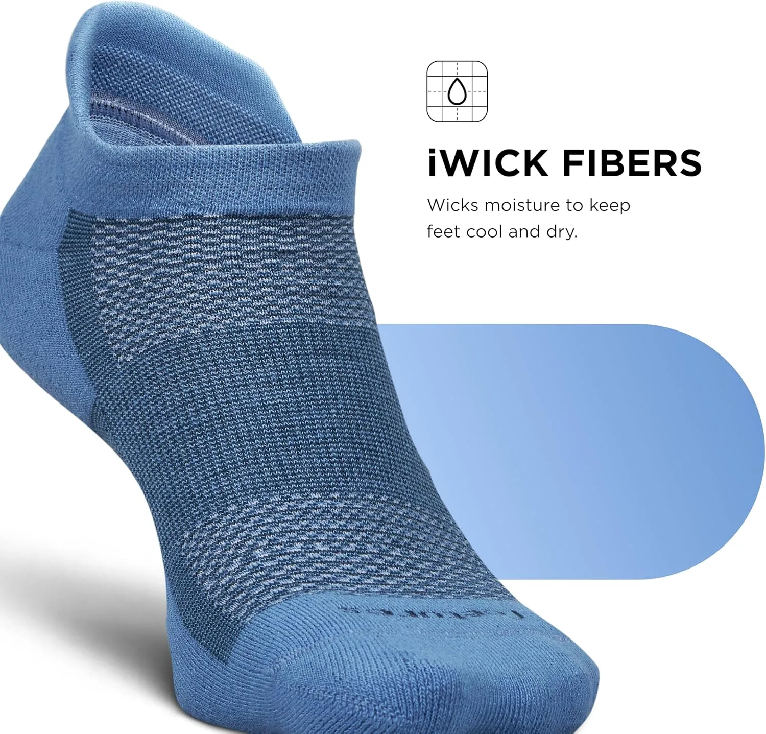 Feetures High Performance Ultra Light Ankle Sock - No Show Socks for Women & Men with Heel Tab