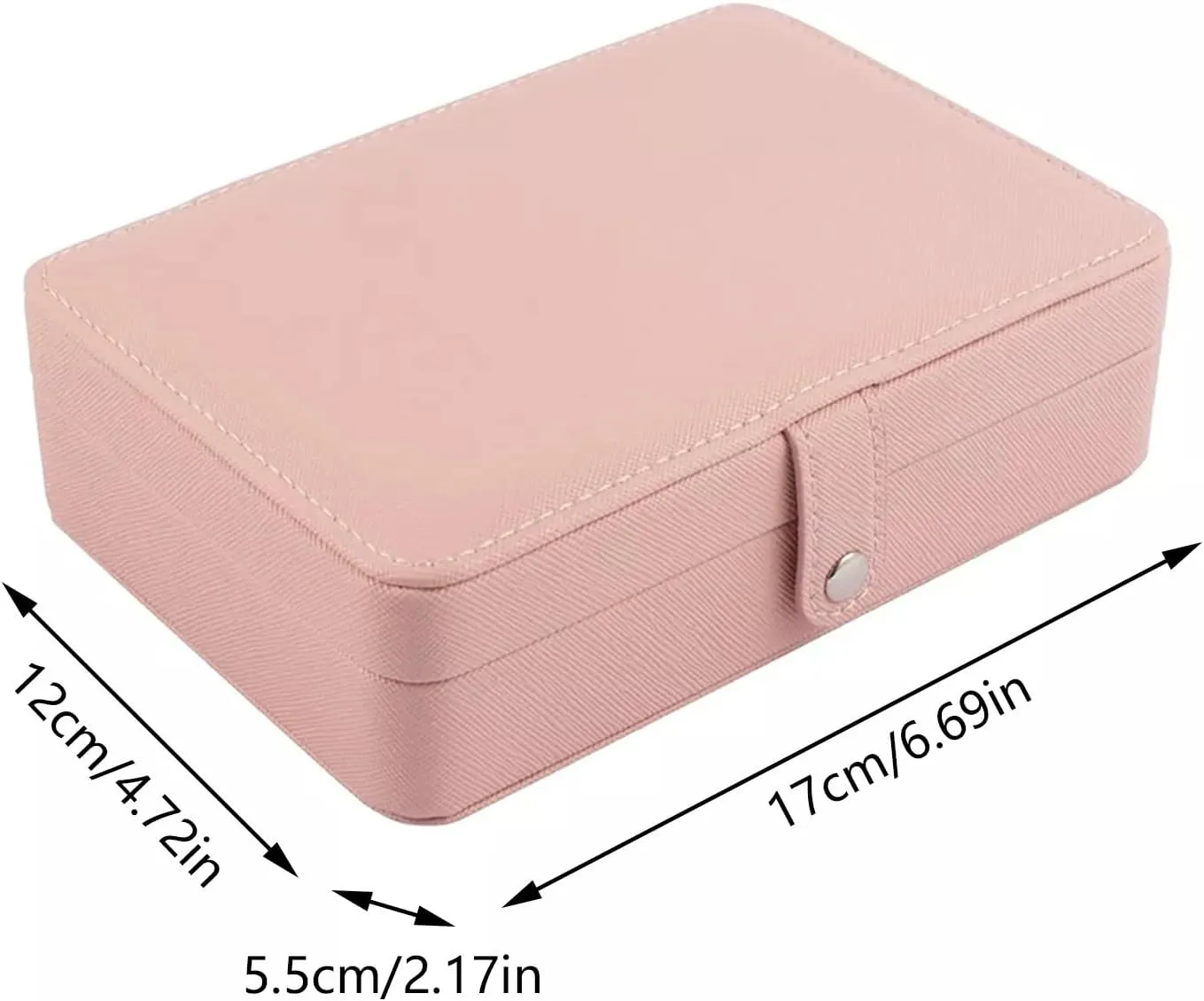 Girls Jewelry Box,2025 New Upgrade 2-Layer Portable PU Leather Jewelry Organizer with Removable Tray,Jewelry Storage,Personalized Jewelry Box for Necklace Earring Christmas Gifts Ring Bracelets