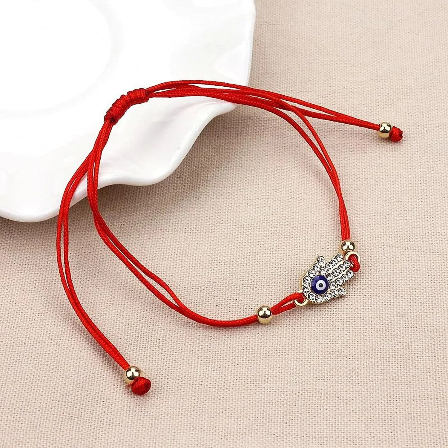 Hand Red String Braided Rope Handmade Bracelet Jewelry for Women Jewelry