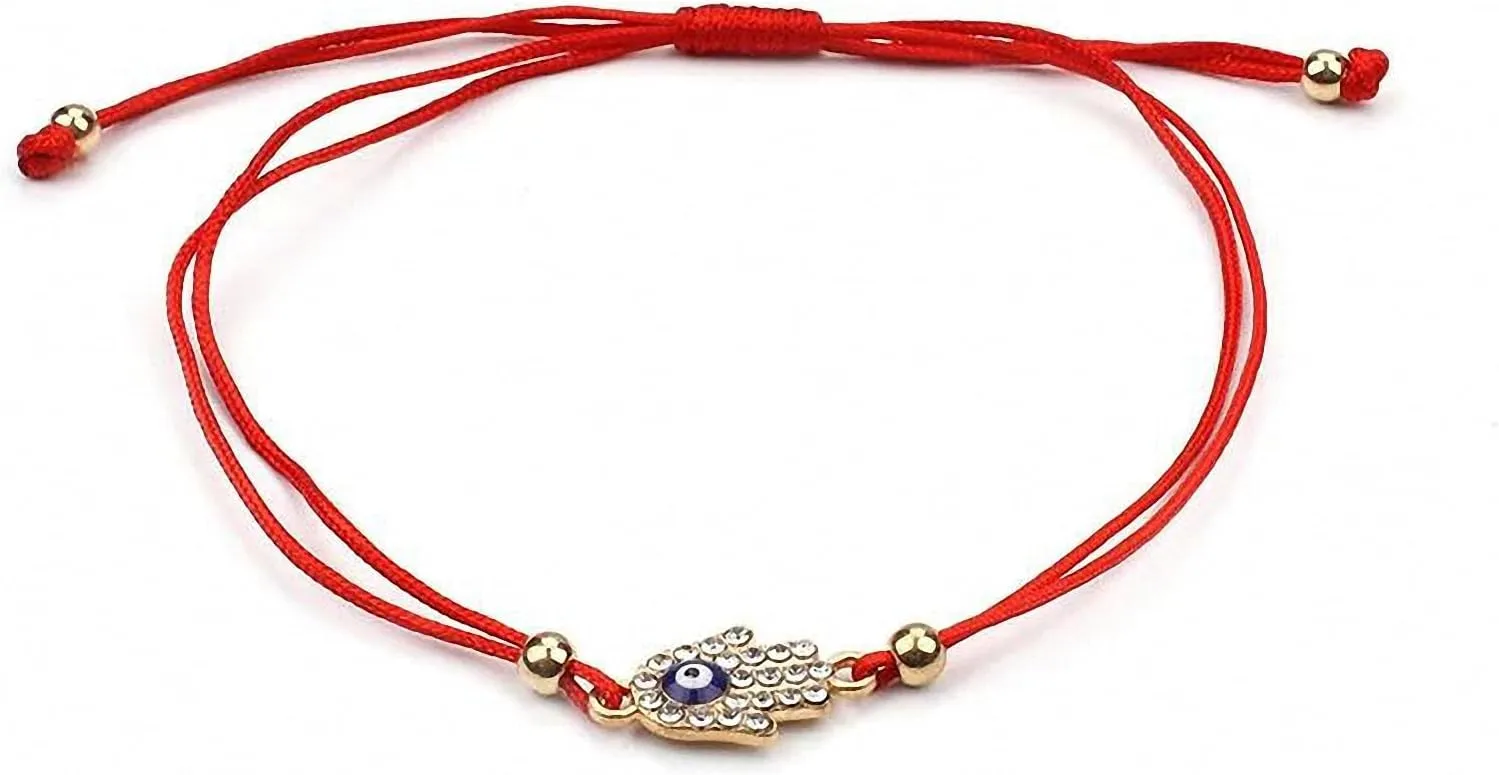 Hand Red String Braided Rope Handmade Bracelet Jewelry for Women Jewelry