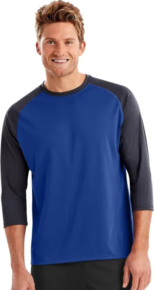 Hanes Sport Men's Performance Baseball Tee, Men's Baseball T-Shirts, Baseball T-Shirts for Men