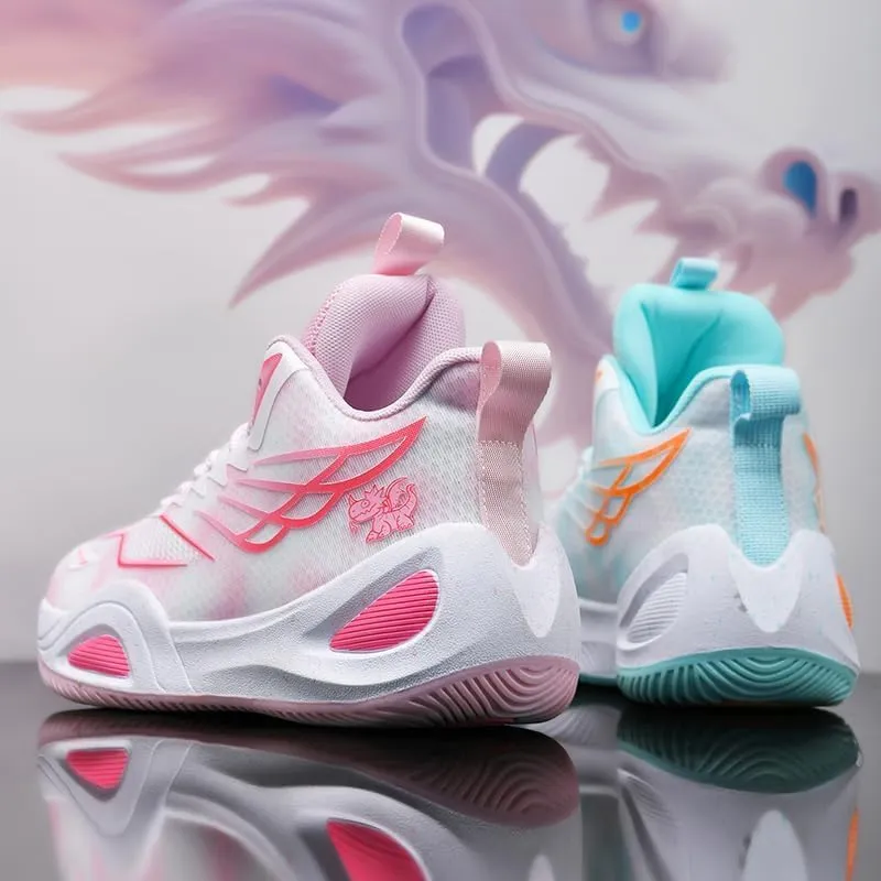 High Top Womens Mens Basketball Shoes Breathable Non Slip Unisex-Adult Outdoor Sneakers Cushioning Workout Shoes for Fitness