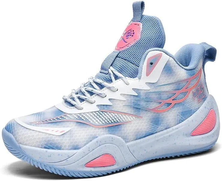 High Top Womens Mens Basketball Shoes Breathable Non Slip Unisex-Adult Outdoor Sneakers Cushioning Workout Shoes for Fitness