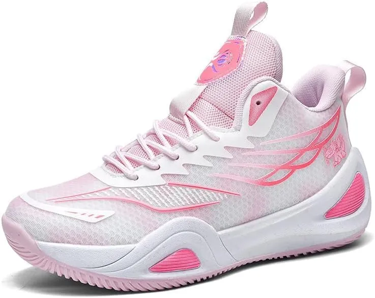 High Top Womens Mens Basketball Shoes Breathable Non Slip Unisex-Adult Outdoor Sneakers Cushioning Workout Shoes for Fitness