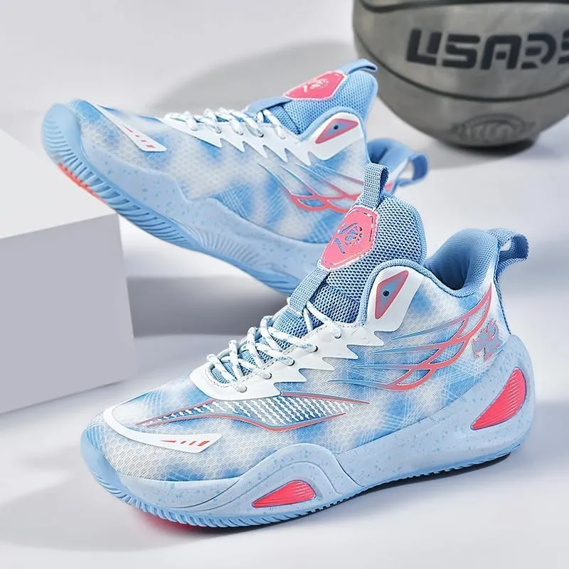 High Top Womens Mens Basketball Shoes Breathable Non Slip Unisex-Adult Outdoor Sneakers Cushioning Workout Shoes for Fitness