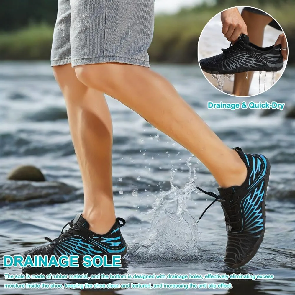 Hike Barefoot Shoes Womens Men,Unisex Barefoot Water Shoes Breathable, Anti-Slip Hiking Footwear for Athletic Wide Toe Shoe Footwear for Hiking, Walking, Running, Yoga, and Water Sports
