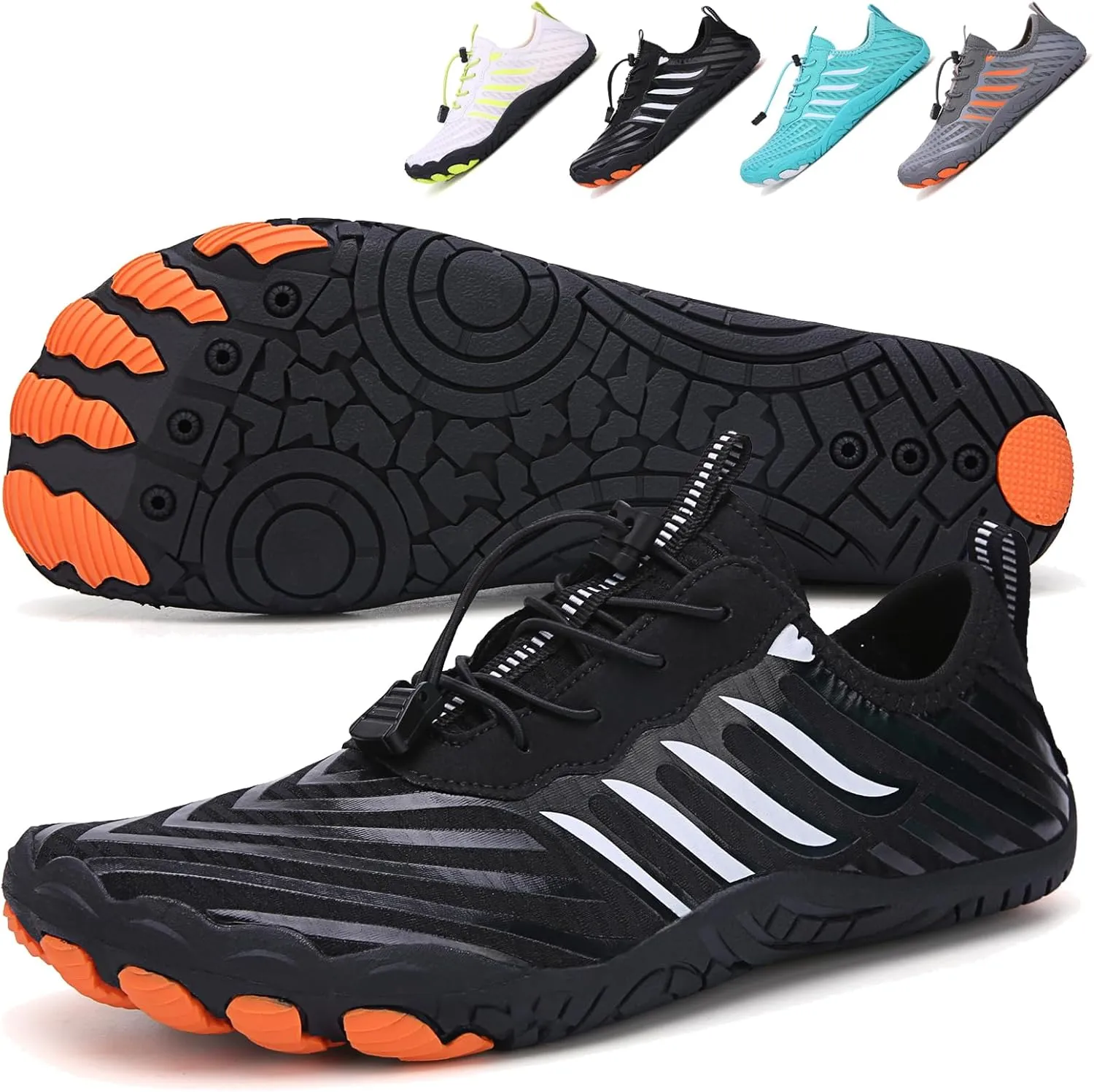 Hike Barefoot Shoes Womens Men,Unisex Barefoot Water Shoes Breathable, Anti-Slip Hiking Footwear for Athletic Wide Toe Shoe Footwear for Hiking, Walking, Running, Yoga, and Water Sports