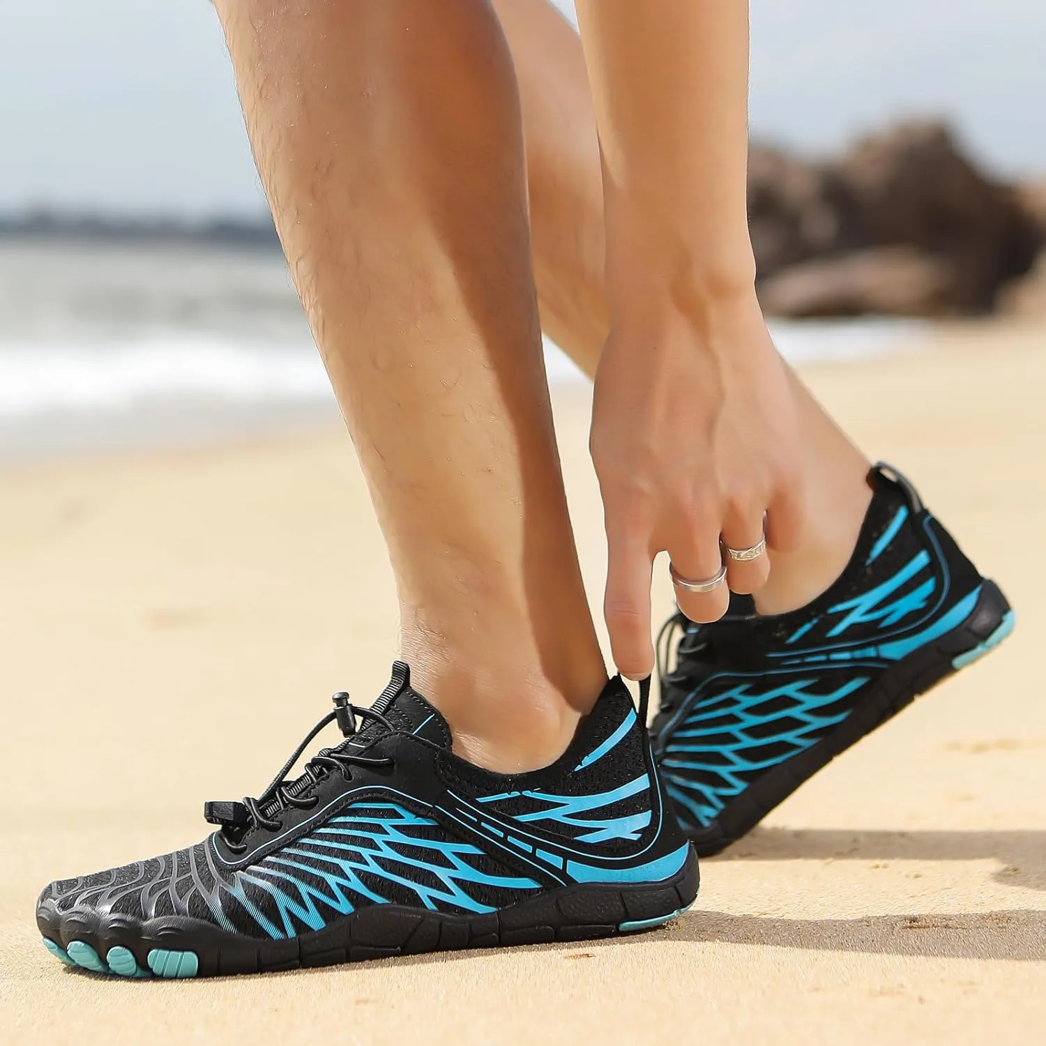 Hike Barefoot Shoes Womens Men,Unisex Barefoot Water Shoes Breathable, Anti-Slip Hiking Footwear for Athletic Wide Toe Shoe Footwear for Hiking, Walking, Running, Yoga, and Water Sports