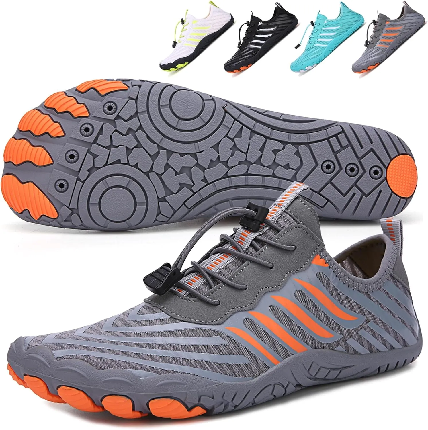 Hike Barefoot Shoes Womens Men,Unisex Barefoot Water Shoes Breathable, Anti-Slip Hiking Footwear for Athletic Wide Toe Shoe Footwear for Hiking, Walking, Running, Yoga, and Water Sports