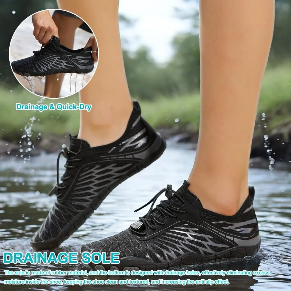 Hike Barefoot Shoes Womens Men,Unisex Barefoot Water Shoes Breathable, Anti-Slip Hiking Footwear for Athletic Wide Toe Shoe Footwear for Hiking, Walking, Running, Yoga, and Water Sports