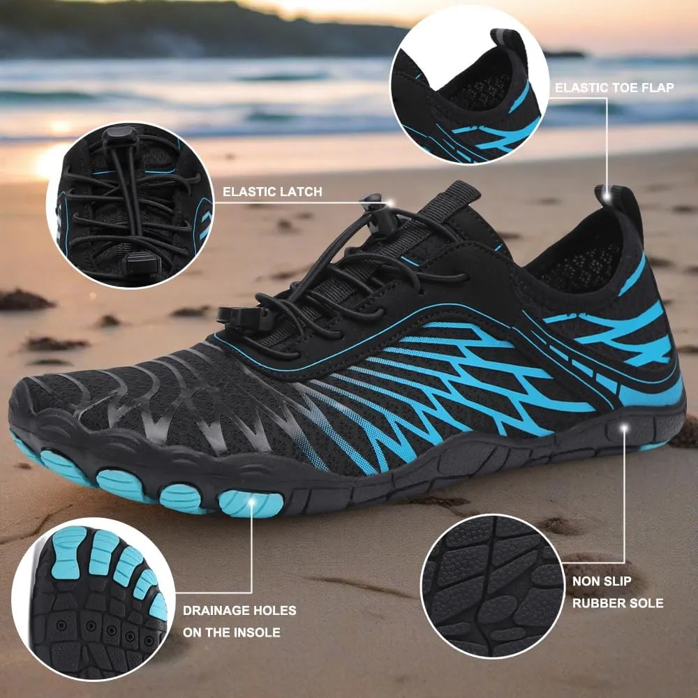 Hike Barefoot Shoes Womens Men,Unisex Barefoot Water Shoes Breathable, Anti-Slip Hiking Footwear for Athletic Wide Toe Shoe Footwear for Hiking, Walking, Running, Yoga, and Water Sports