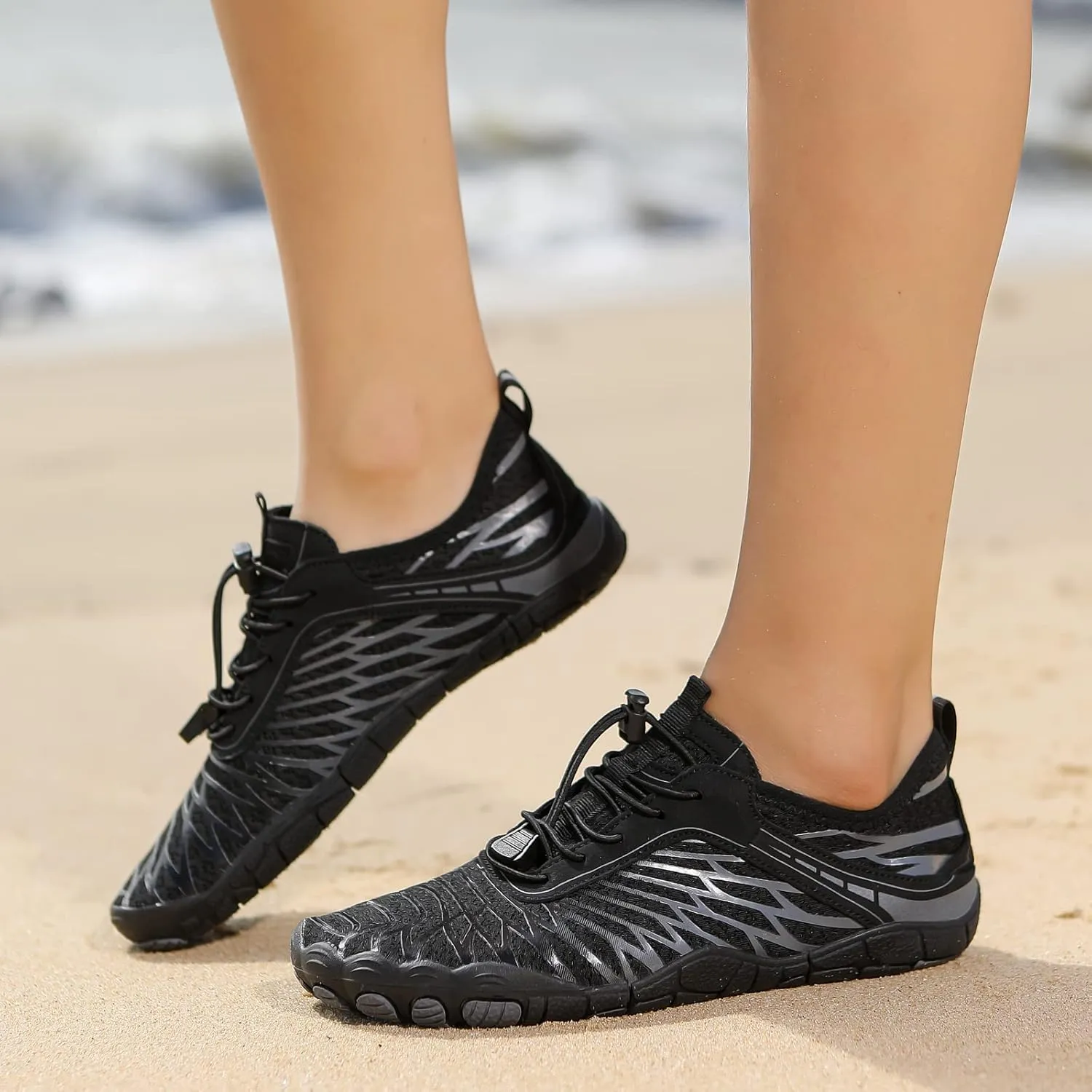 Hike Barefoot Shoes Womens Men,Unisex Barefoot Water Shoes Breathable, Anti-Slip Hiking Footwear for Athletic Wide Toe Shoe Footwear for Hiking, Walking, Running, Yoga, and Water Sports