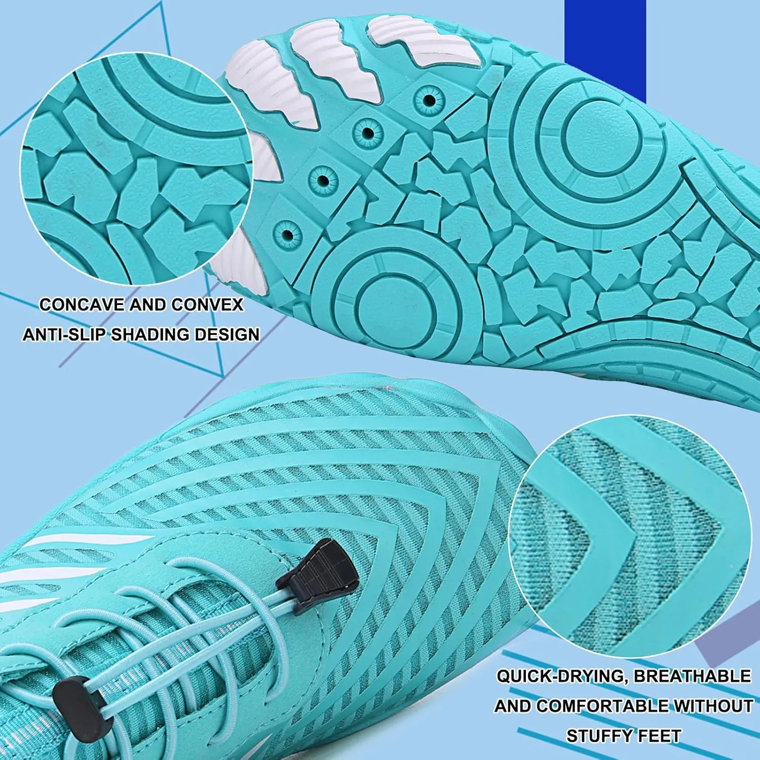 Hike Barefoot Shoes Womens Men,Unisex Barefoot Water Shoes Breathable, Anti-Slip Hiking Footwear for Athletic Wide Toe Shoe Footwear for Hiking, Walking, Running, Yoga, and Water Sports