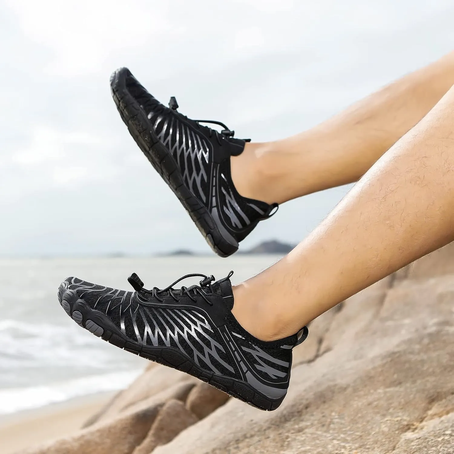 Hike Barefoot Shoes Womens Men,Unisex Barefoot Water Shoes Breathable, Anti-Slip Hiking Footwear for Athletic Wide Toe Shoe Footwear for Hiking, Walking, Running, Yoga, and Water Sports