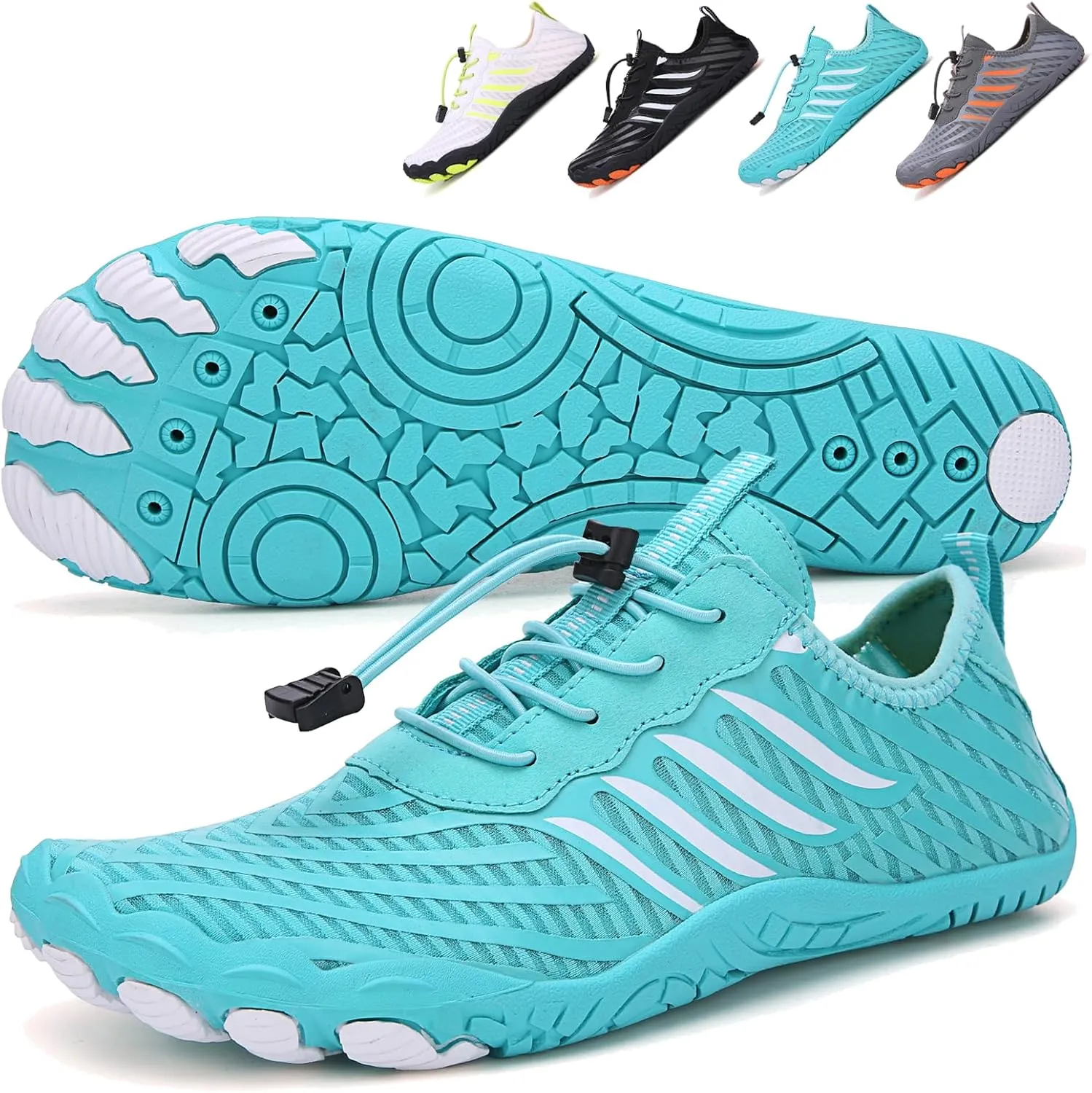 Hike Barefoot Shoes Womens Men,Unisex Barefoot Water Shoes Breathable, Anti-Slip Hiking Footwear for Athletic Wide Toe Shoe Footwear for Hiking, Walking, Running, Yoga, and Water Sports