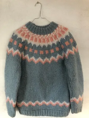 Ice Blue Wool Sweater