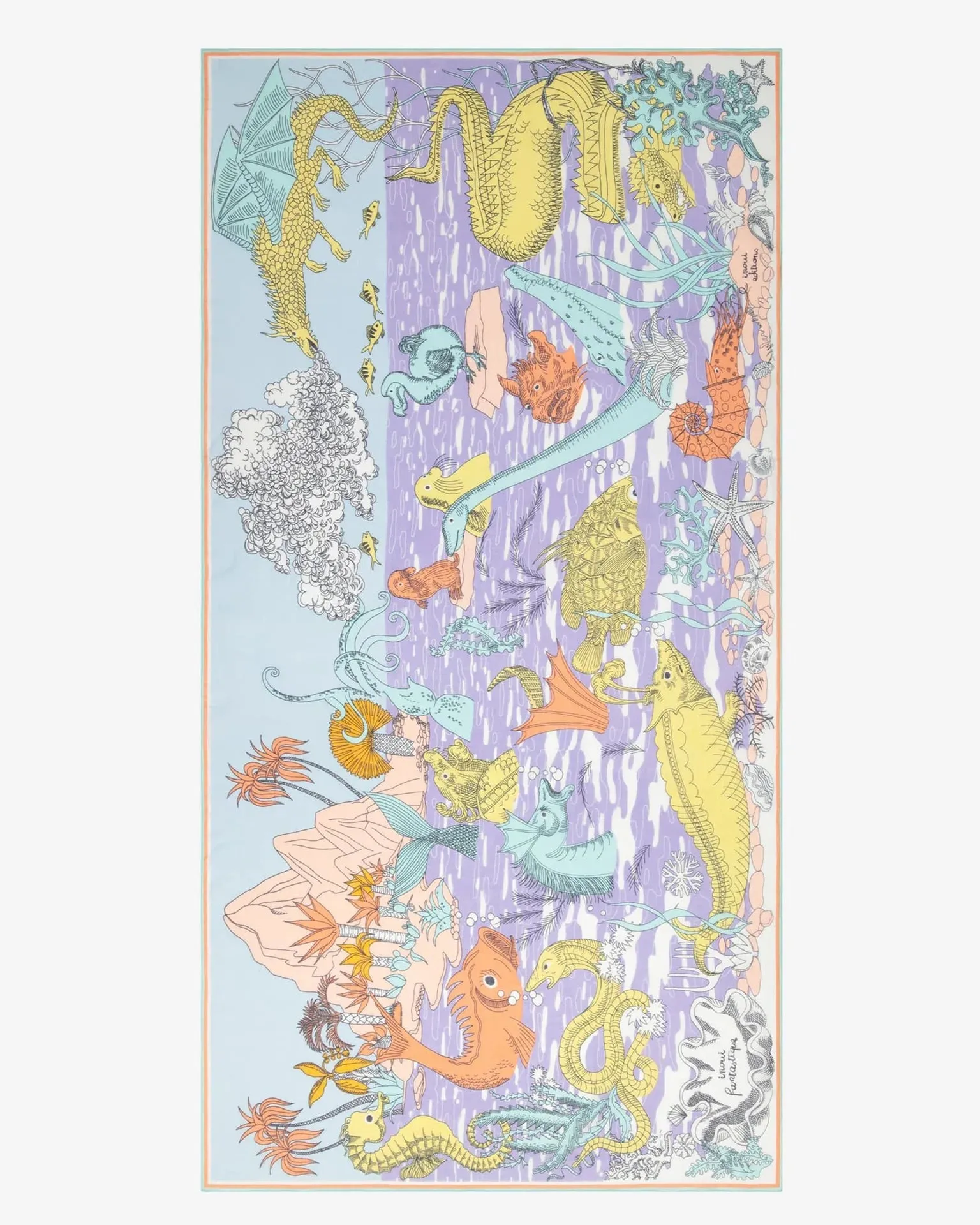 Inoui Editions Cotton Motif Print Scarves