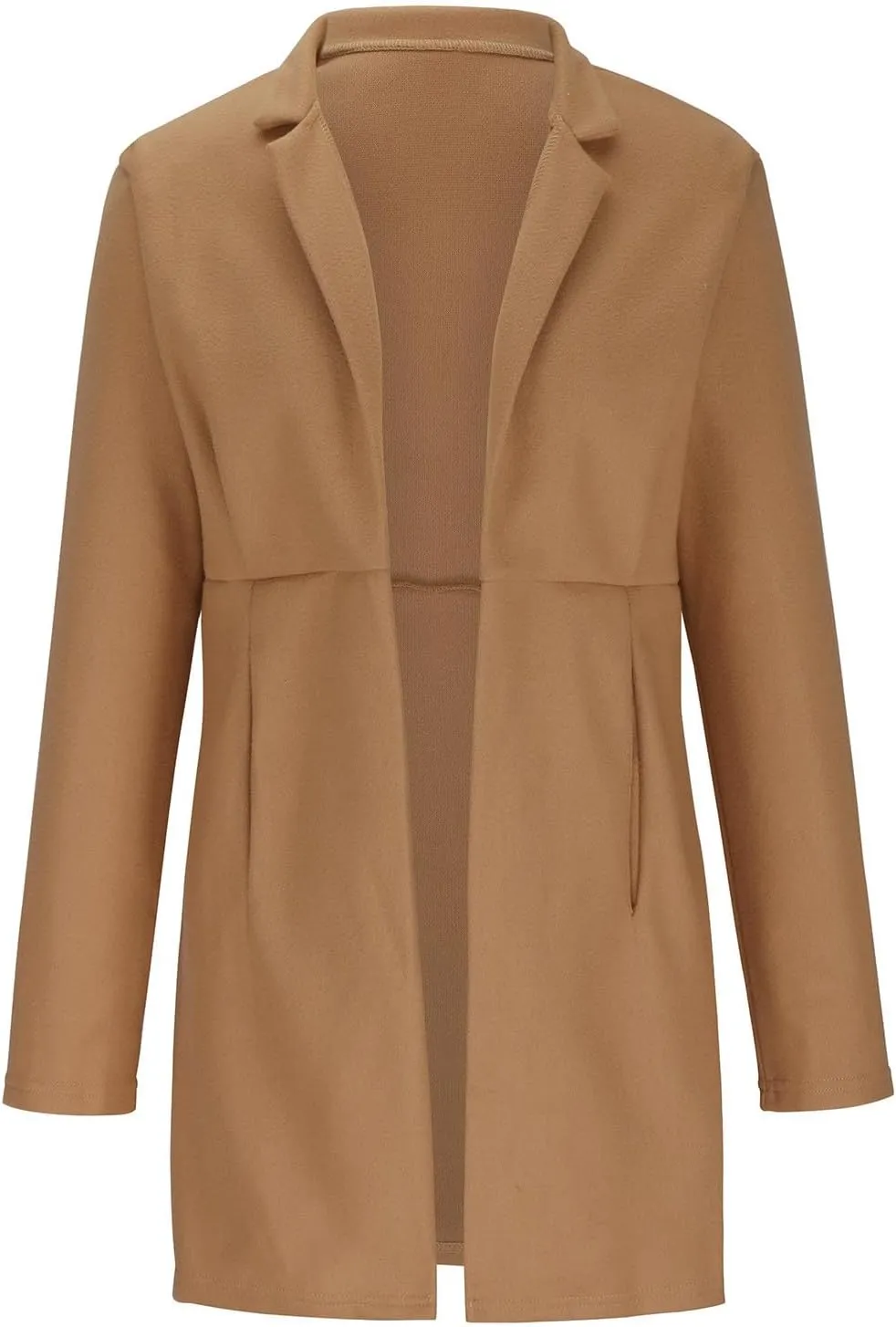 Jackets for Women Oversized Turndown Neck Baggy Tops Casual Long Sleeve Winter Coat with Pockets Button Outerwear
