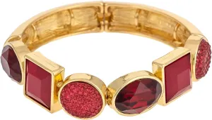 Jewelry Multi-Stone Stretch Bracelet, Versatile Women's Fashion Jewelry, Adjustable Fit