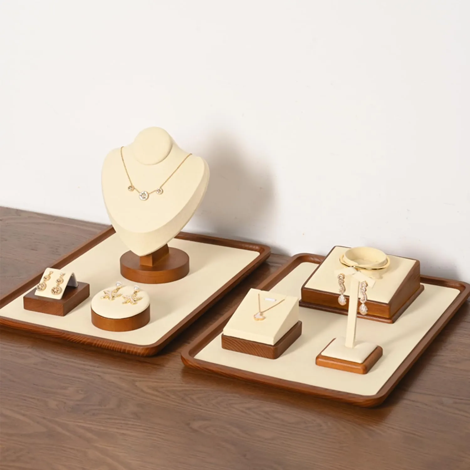 Jewelry Tray Solid Wood Display Stand Earrings Jewelry Earrings Display Tray