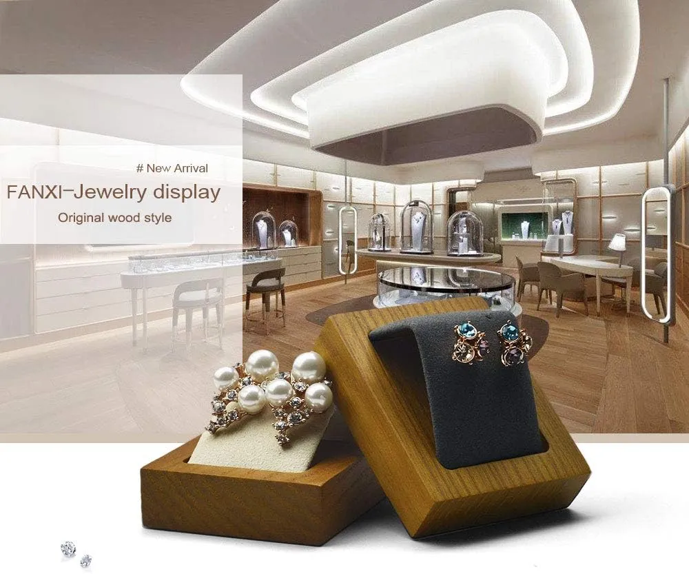 Jewelry Tray Solid Wood Display Stand Earrings Jewelry Earrings Display Tray