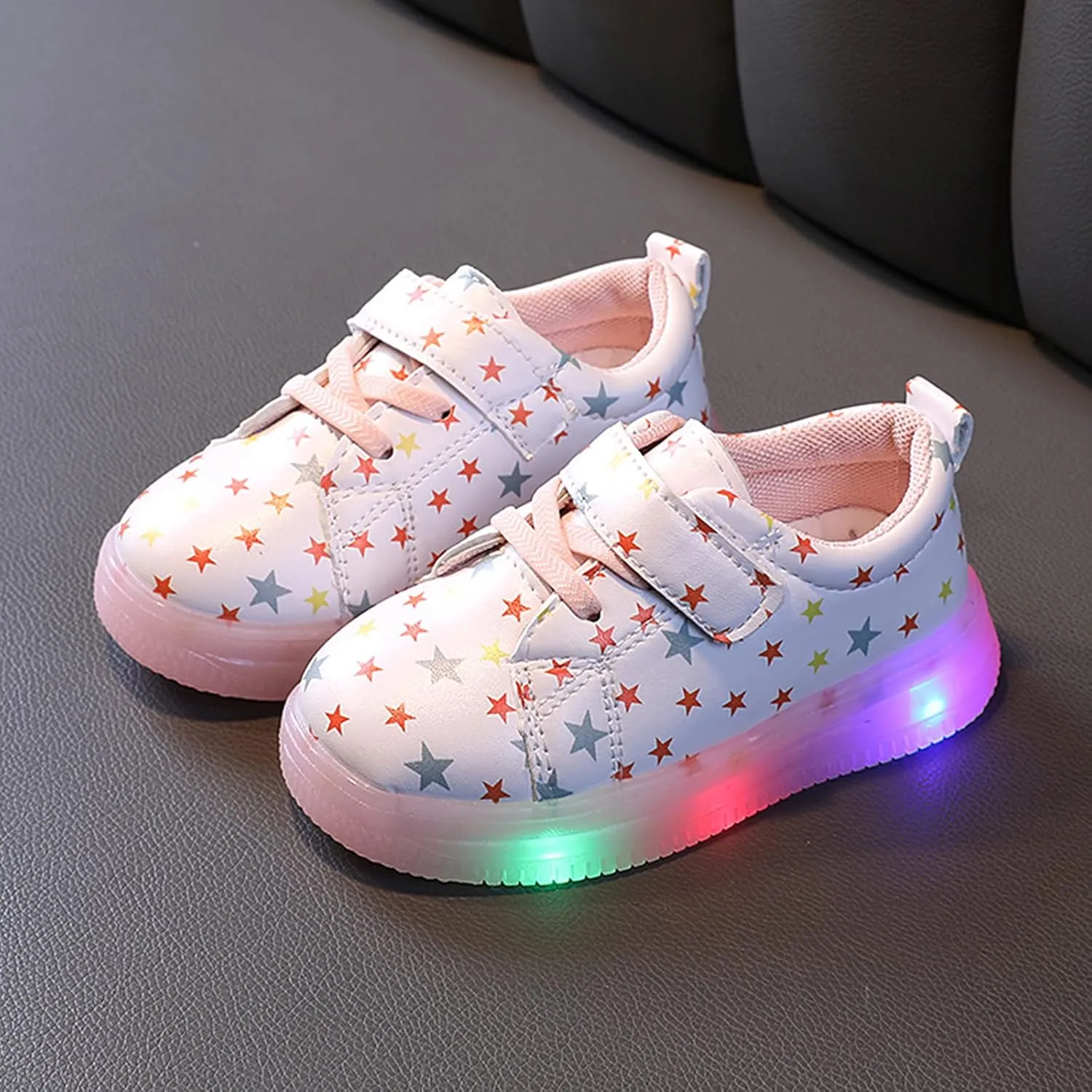 Kids Shoes Bling Sport Kids Girls Led Luminous Baby Children Light Shoes Baby Shoes Black Shoes