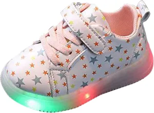 Kids Shoes Bling Sport Kids Girls Led Luminous Baby Children Light Shoes Baby Shoes Black Shoes