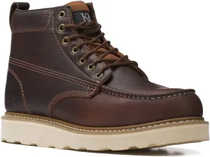 King Rocks Men's Moc Toe Construction Boots Work Shoes