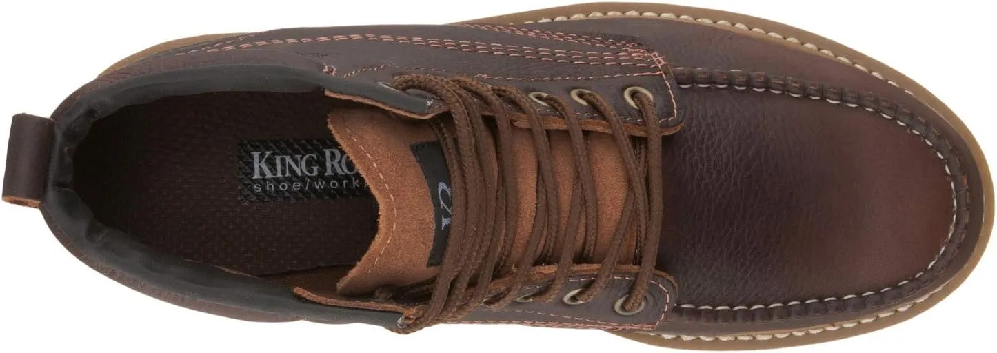 King Rocks Men's Moc Toe Construction Boots Work Shoes