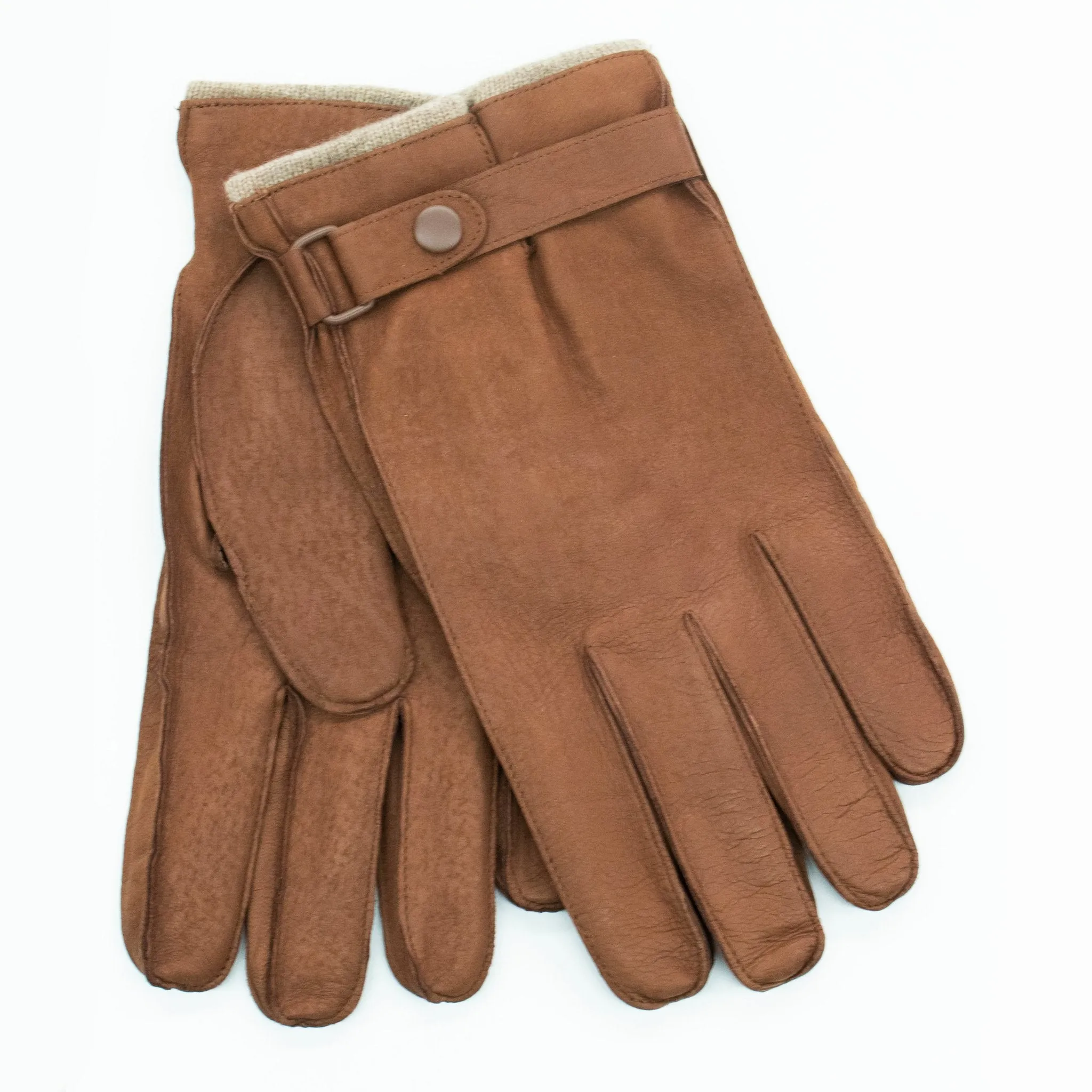 LEATHER GLOVES WITH BELT