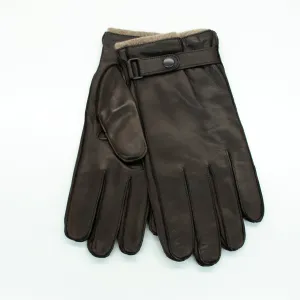 LEATHER GLOVES WITH BELT
