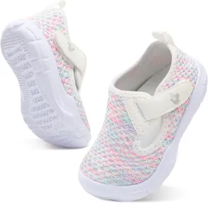 LeIsfIt Toddler Shoes Boys Girls Barefoot Shoes Wide Toe Box Shoes Lightweight Walking Shoes Slip On Tennis Shoes