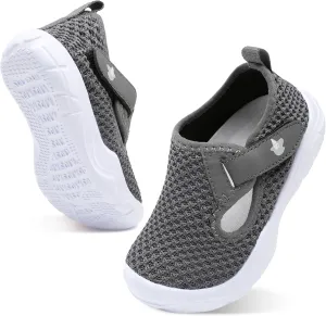 LeIsfIt Toddler Shoes Boys Girls Barefoot Shoes Wide Toe Box Shoes Lightweight Walking Shoes Slip On Tennis Shoes