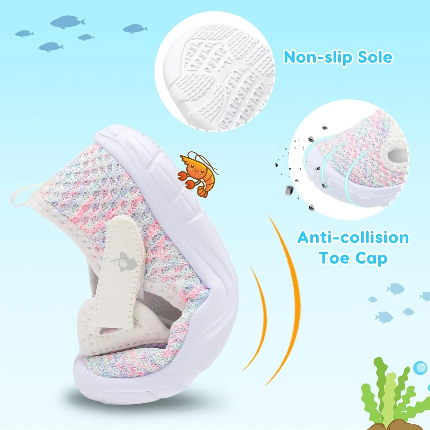 LeIsfIt Toddler Shoes Boys Girls Barefoot Shoes Wide Toe Box Shoes Lightweight Walking Shoes Slip On Tennis Shoes