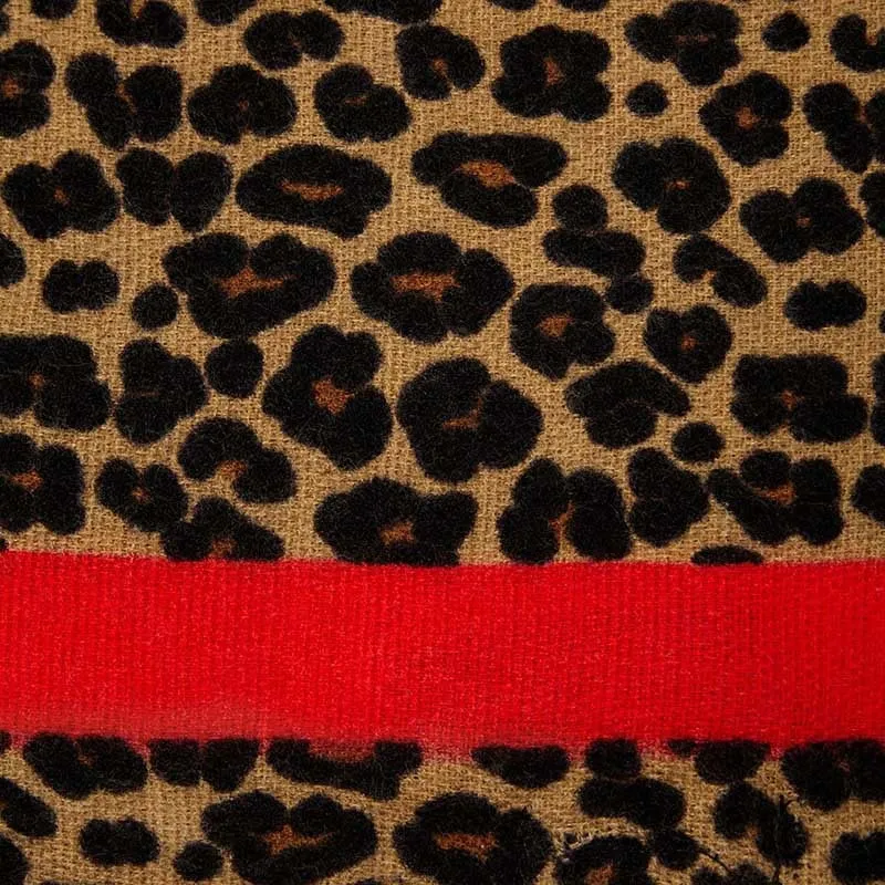 Leopard Print Cashmere Scarf