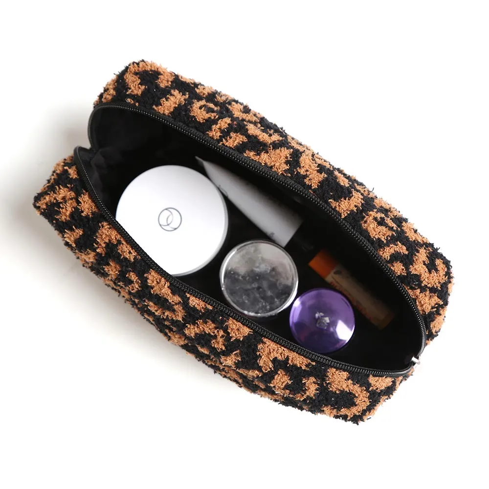 Leopard Travel Pouch Large Black