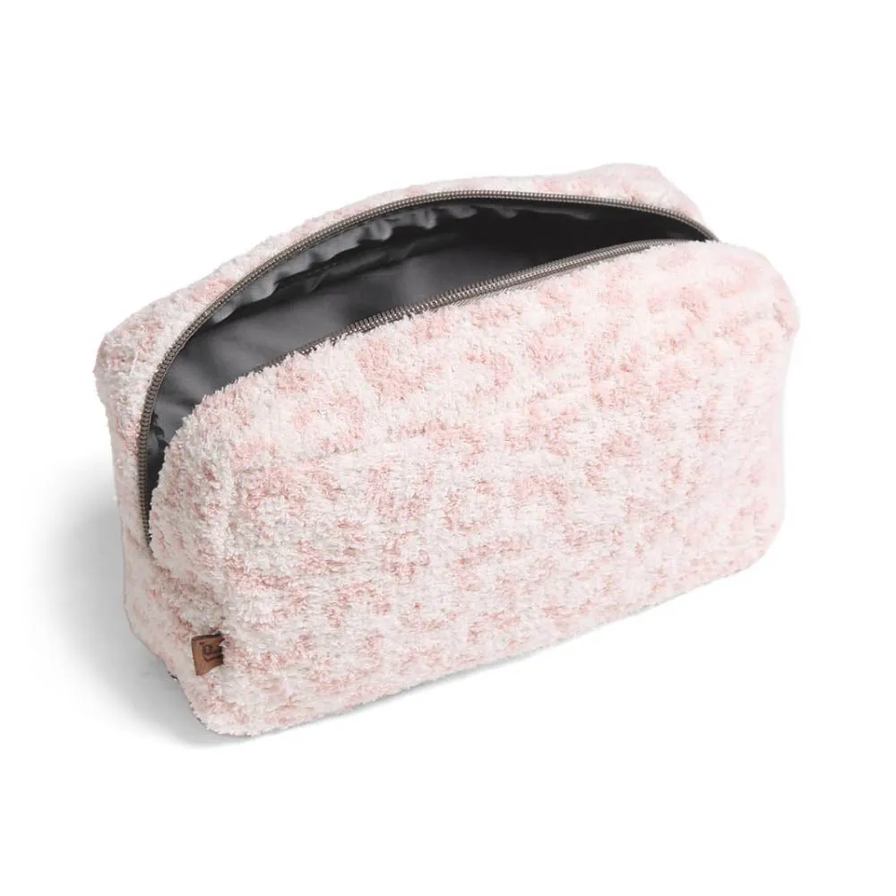Leopard Travel Pouch Large Pink
