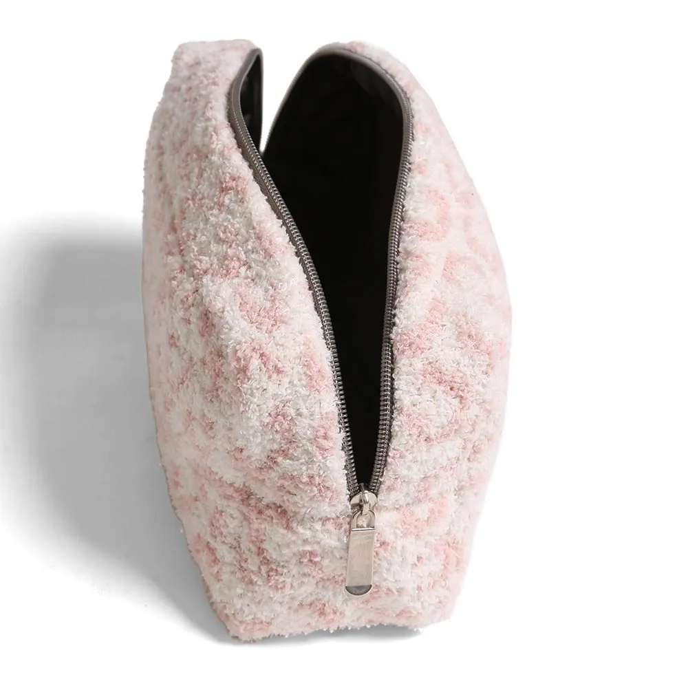 Leopard Travel Pouch Large Pink