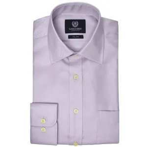 Lilac Twill Tailored Fit Pointed Collar Single Cuffed Shirt