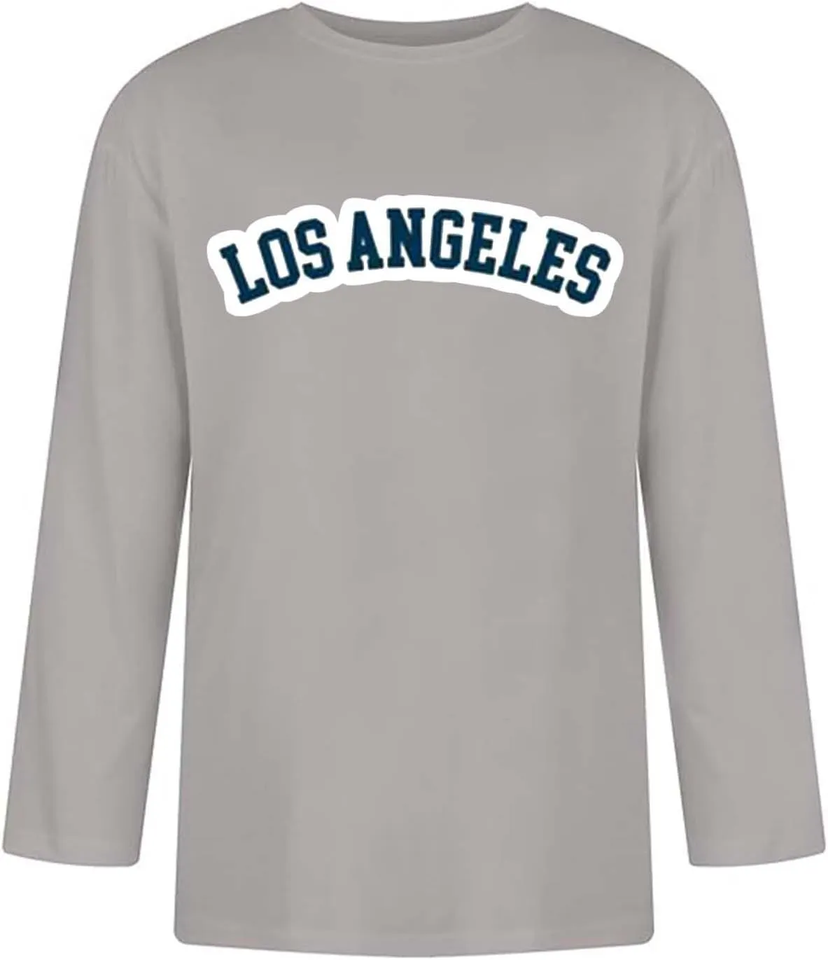 Los Angeles Shirt for Men Lightweight Casual Summer Beach Shirts Crewneck Bracelet Sleeve Loose Fit Letter Printed Basic Tops