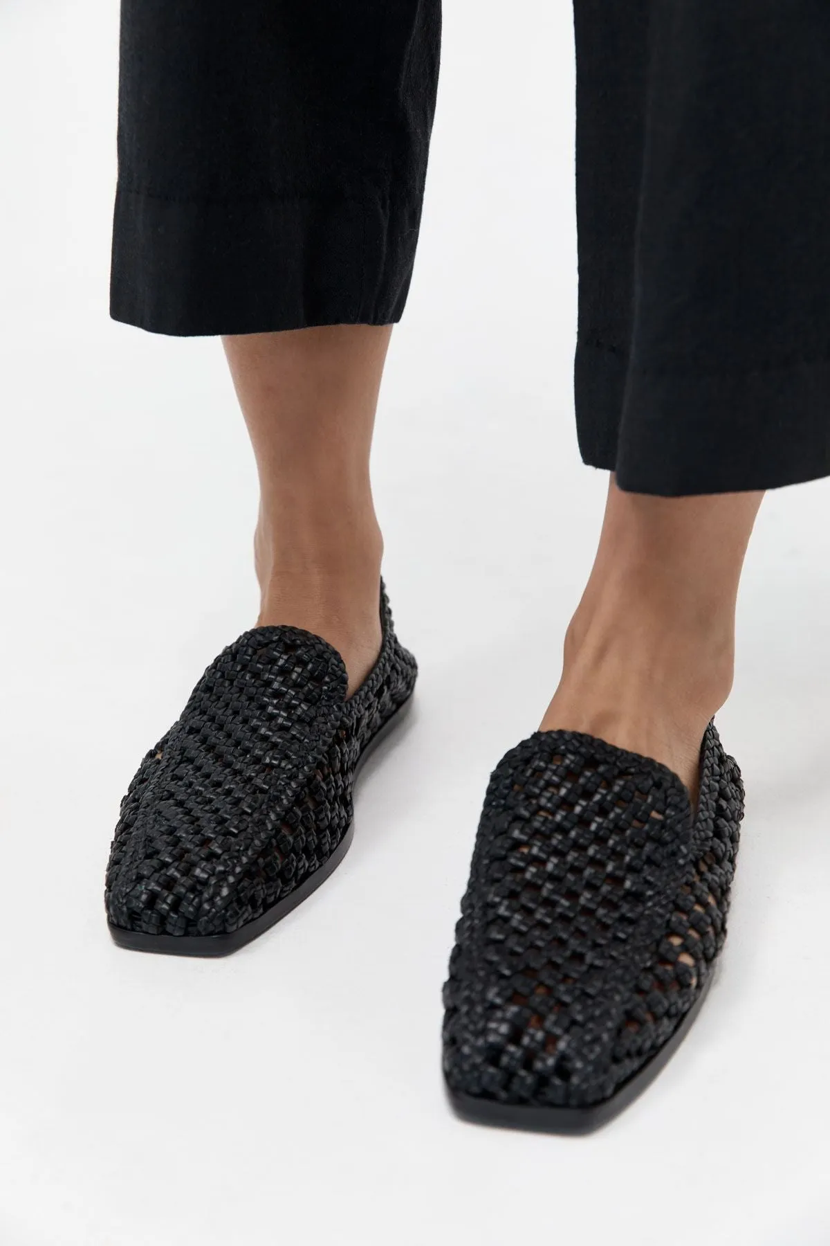 MACRAME LOAFER - BLACK