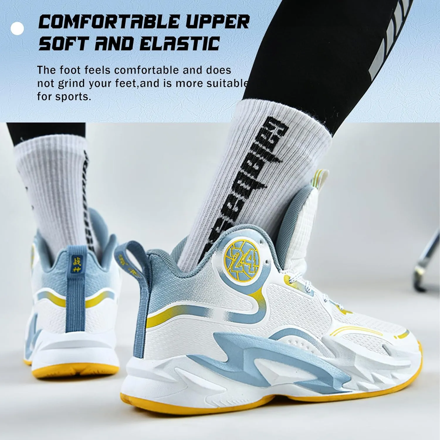 Men Basketball Shose Breathable Men Non Slip Outdoor Fashion Sneakers